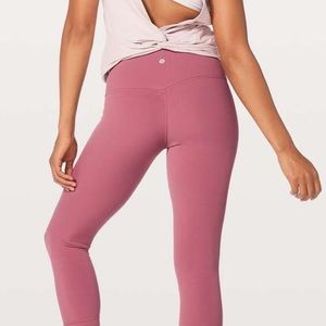 Lululemon Align Leggings Crop 🌺 So Merlot 🌺 21” Size 6